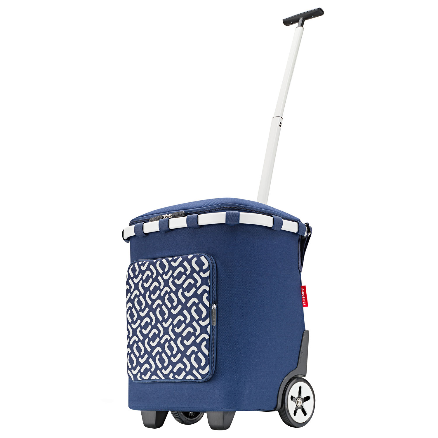 Einkaufstrolley Reisenthel Carrycruiser mit Deckel und Teleskopstange blau