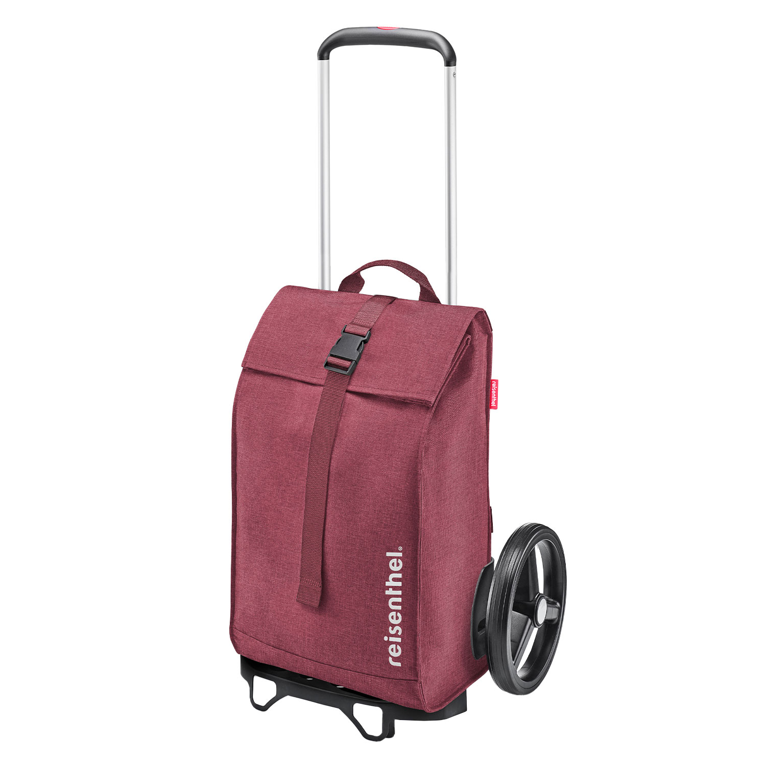 Reisenthel Einkaufstrolley schmal mit Teleskopstange 40 L -twist maroon - burgundy