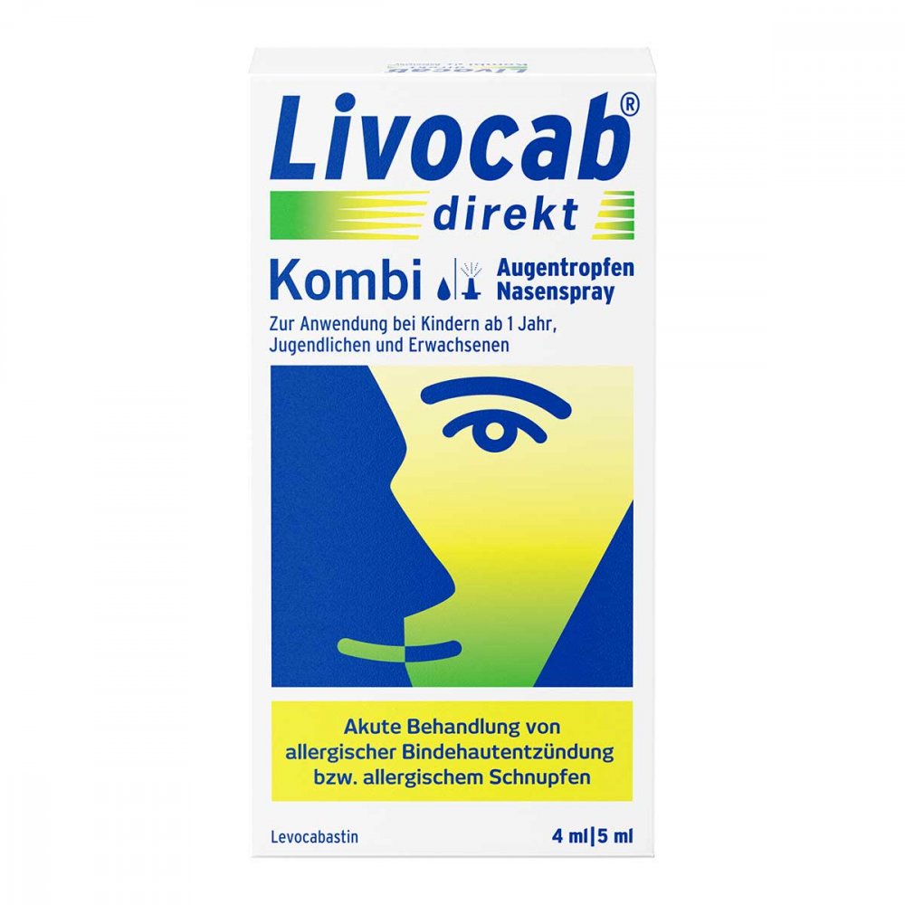Livocab direkt Kombi - Augentropfen (4 ml) & Nasenspray (5 ml)