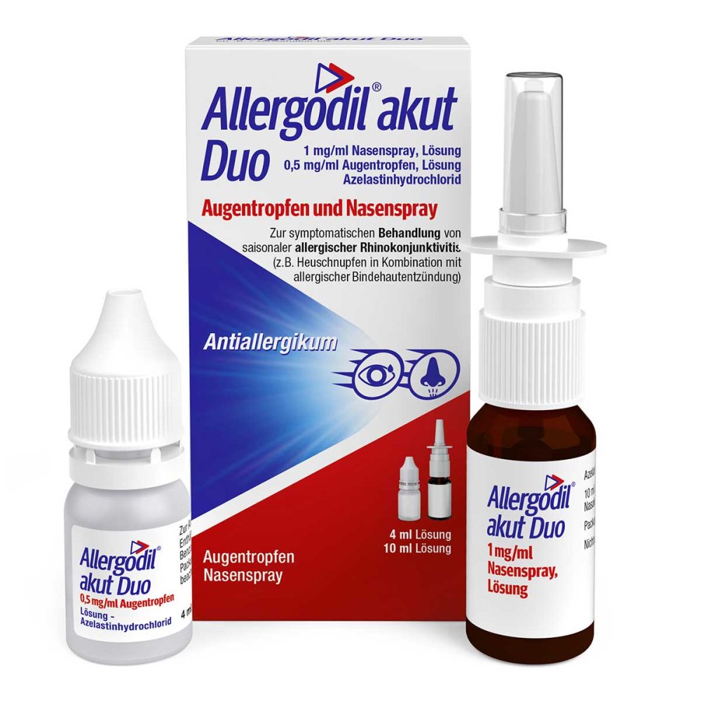Allergodil akut Duo: Allergie Nasenspray + Augentropfen
