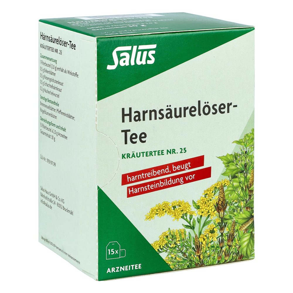 HarnsÃ¤urelÃ¶ser-tee KrÃ¤utertee Nummer 2 5 Salus Filterb.