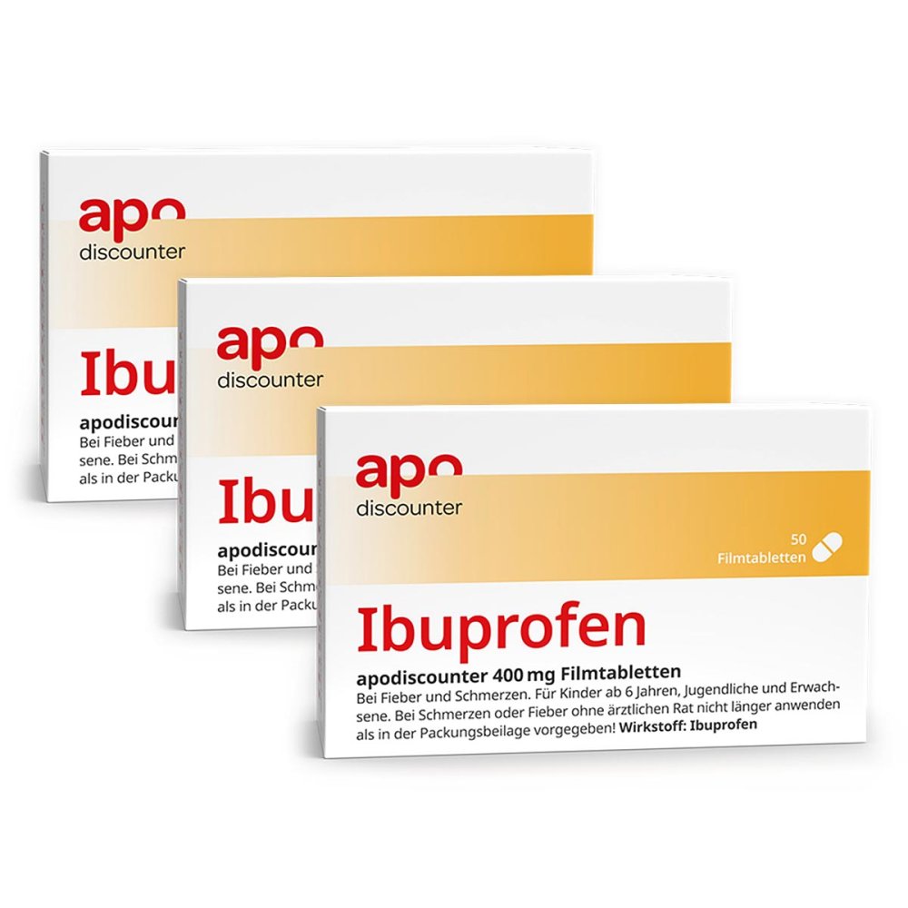 Ibuprofen 400 mg Schmerztabletten von apodiscounter