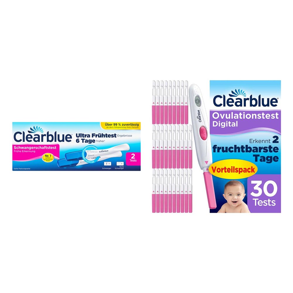 Clearblue Schwangerschafts-FrÃ¼htest + Ovulationstest