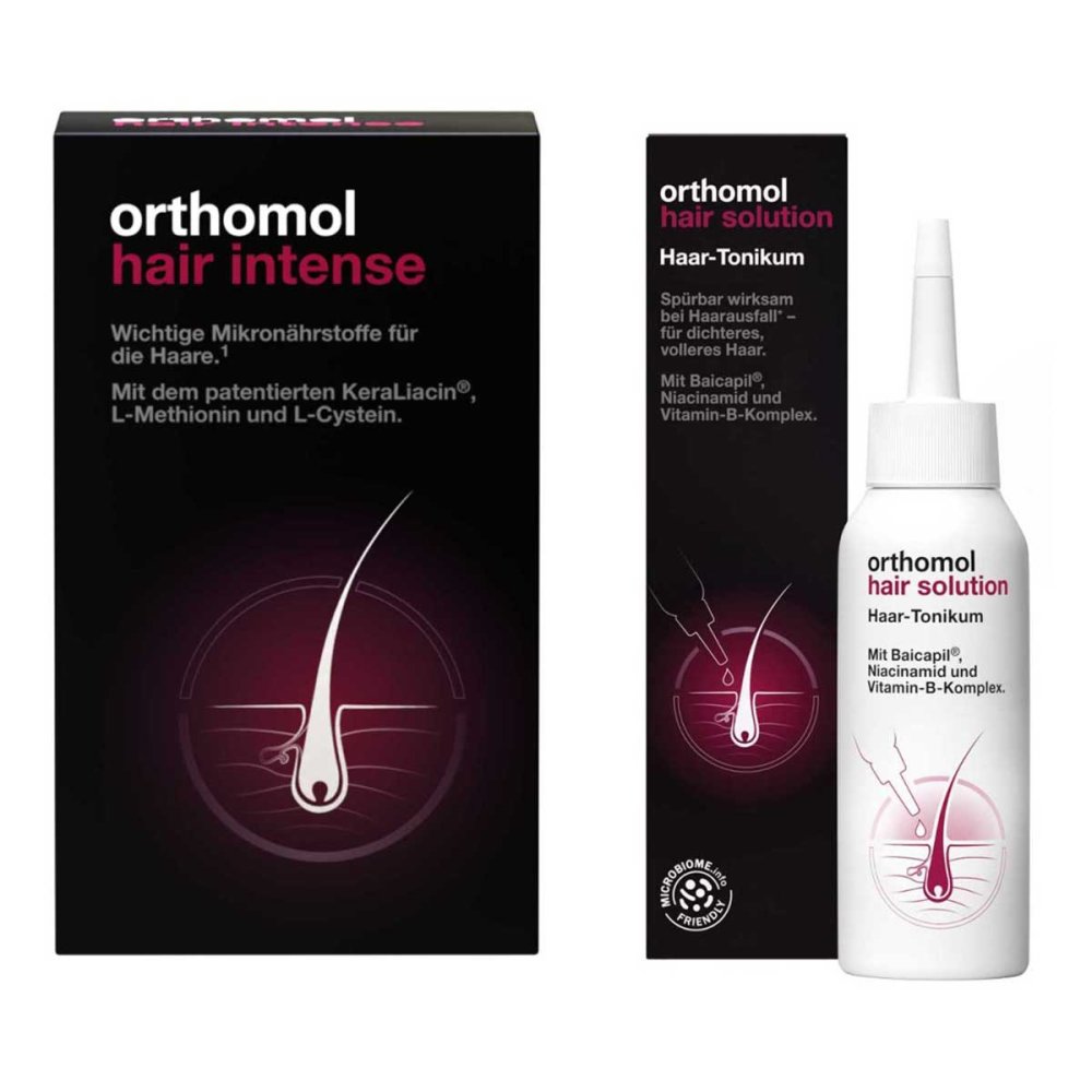 Orthomol Hair Solution Tonikum + Orthomol Hair Intense Kapseln