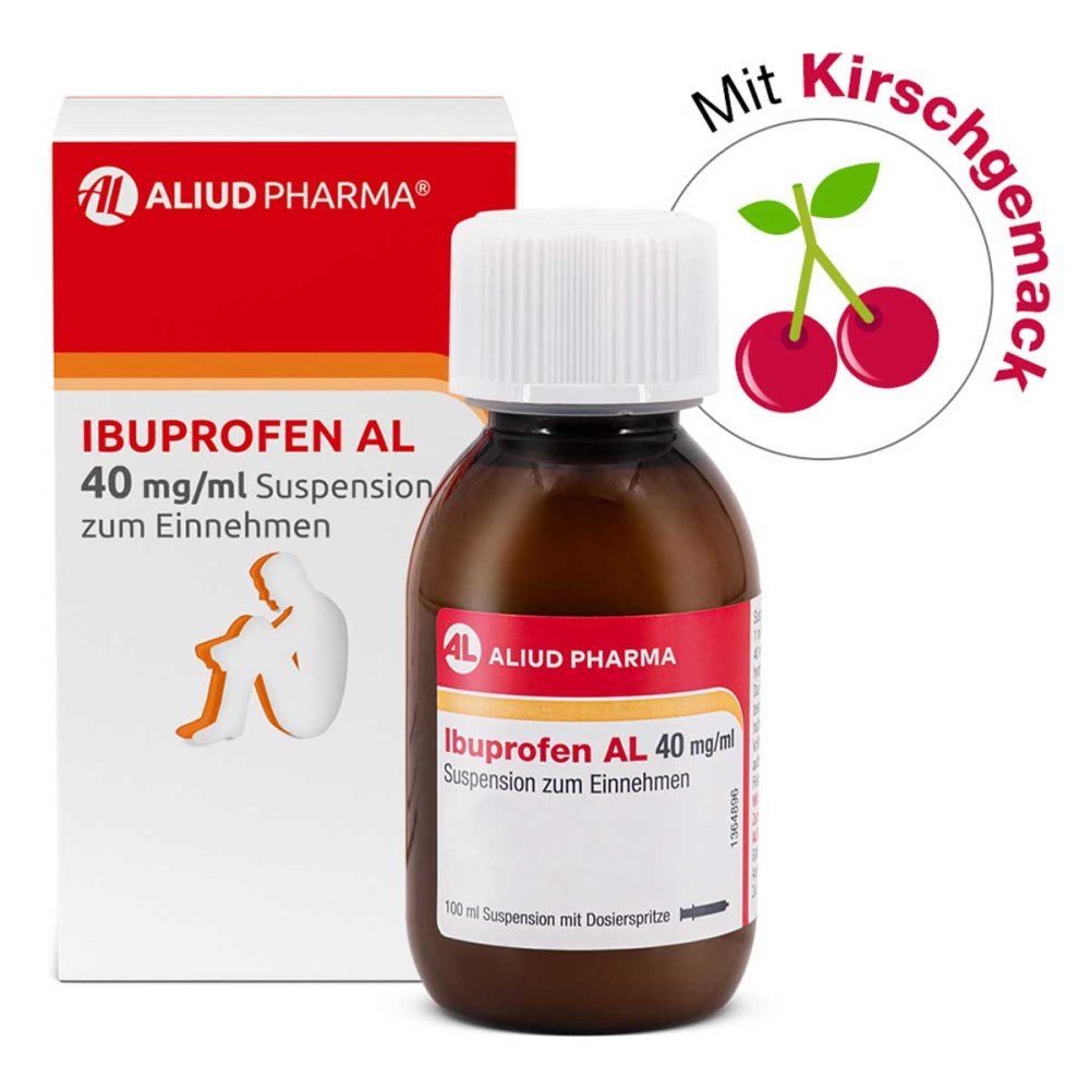 Ibuprofen AL 40 mg/ml Suspension bei Fieber und Schmerzen