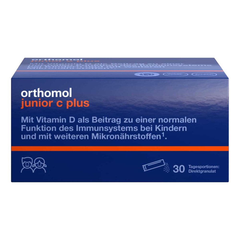 Orthomol junior C plus Direktgranulat Himbeer-Limette