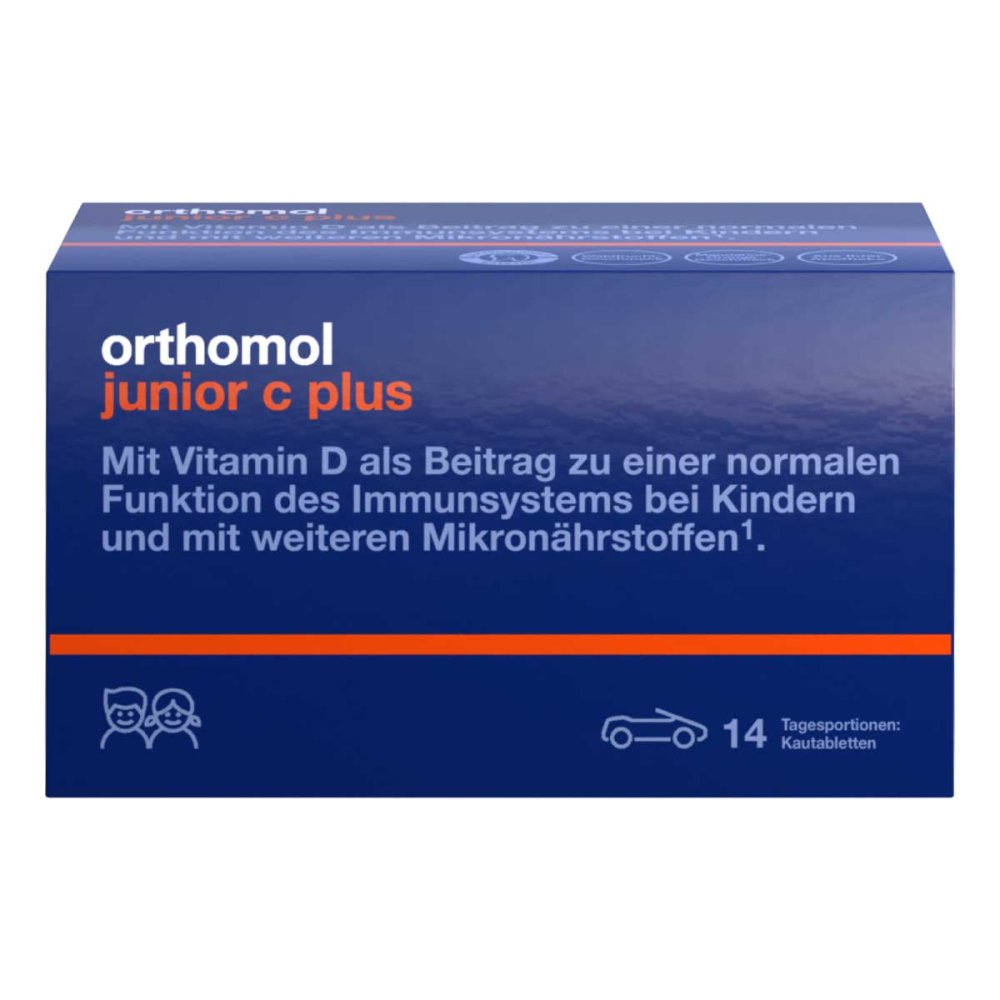 Orthomol junior C plus Kautabletten Mandarine/Waldfrucht