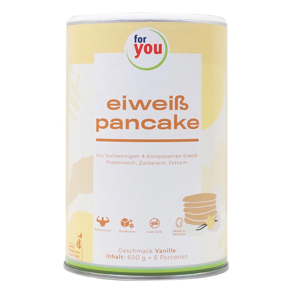For You Eiweiss Pancakes Vanille Pulver