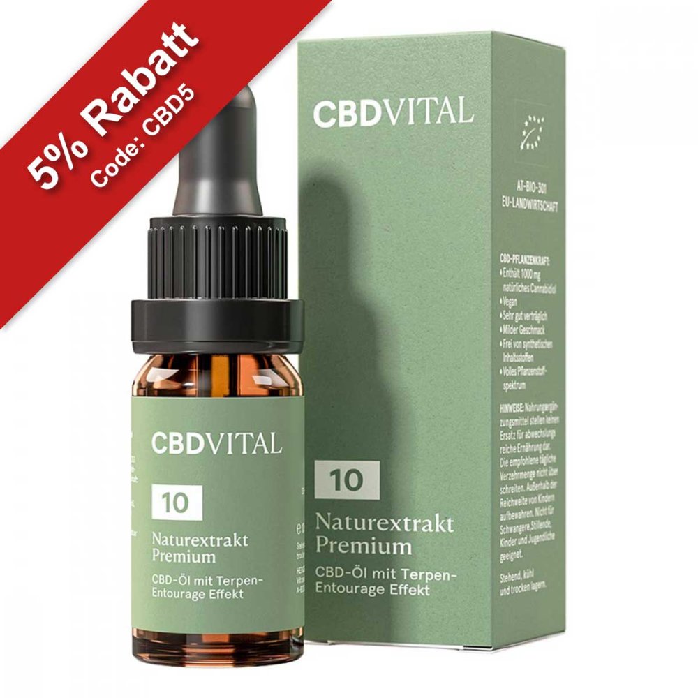 CBD Ãl 10% Naturextrakt Premium CBD VITAL