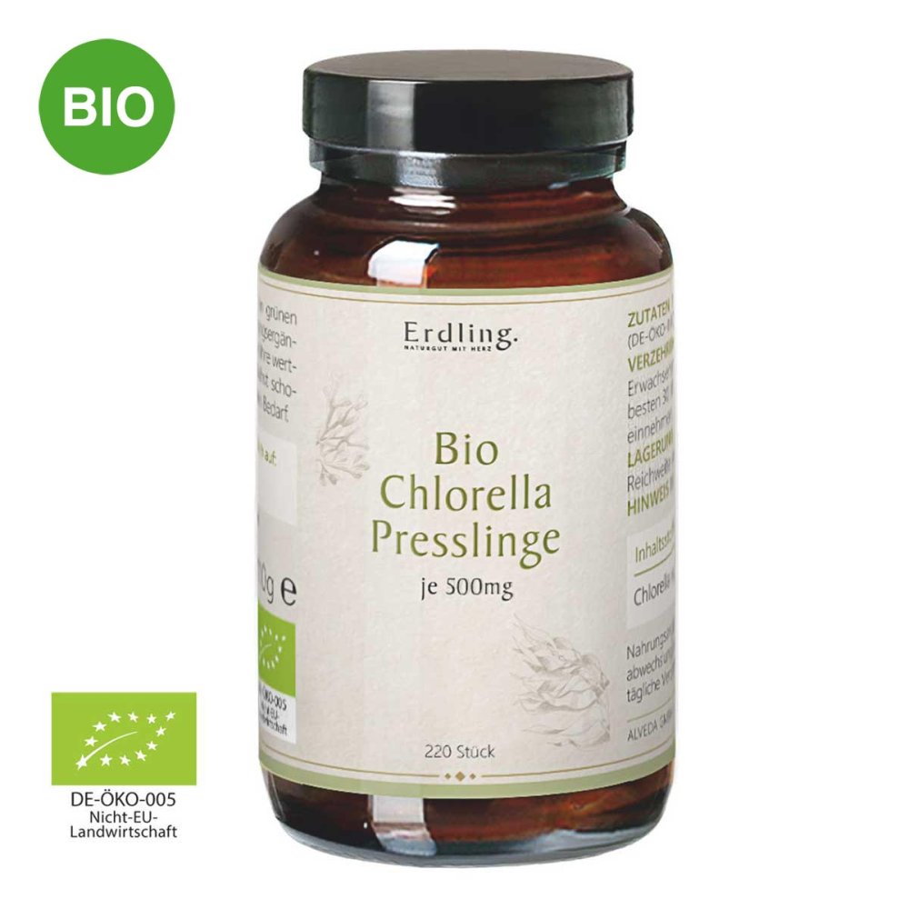 Chlorella Presslinge Bio Algen Erdling