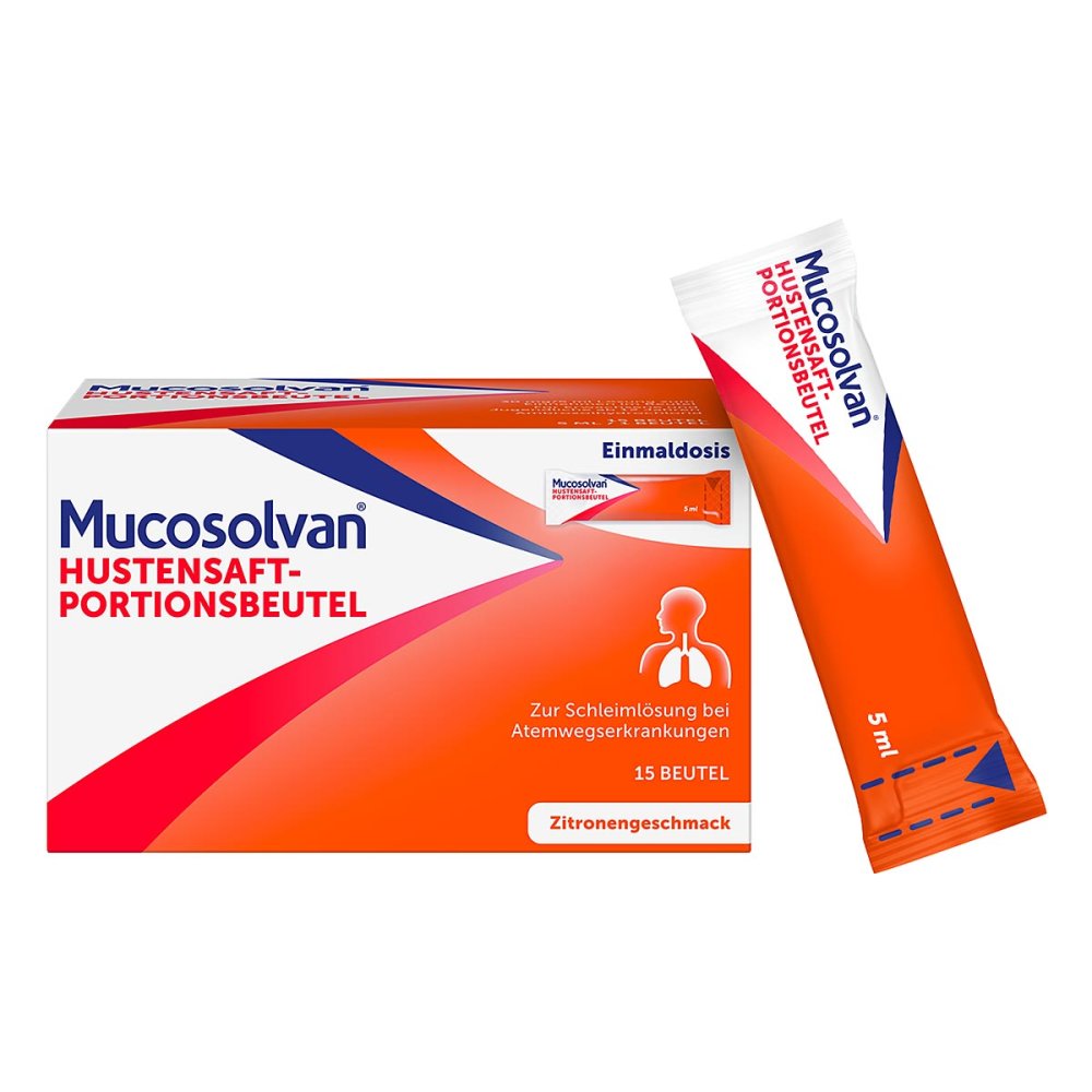 Mucosolvan Hustensaft-Portionsbeutel, HustenlÃ¶ser