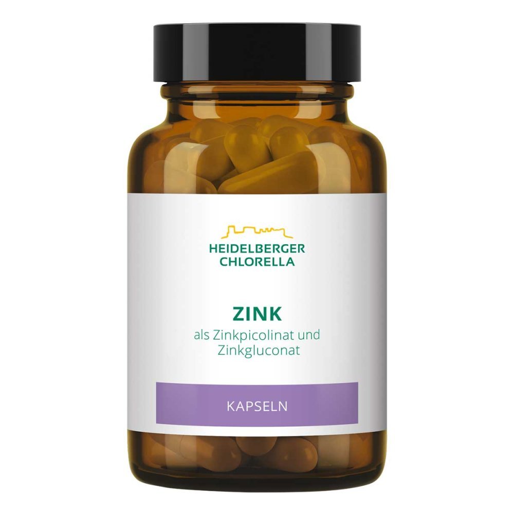 Heidelberger Chlorella Zink Kapseln Zinkpicolinat & Zinkgluconat