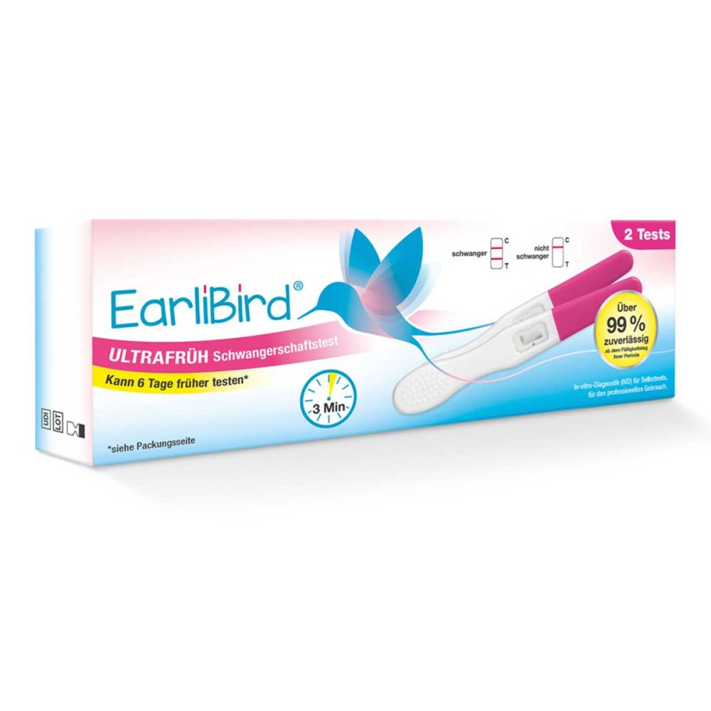 Earlibird UltrafrÃ¼h Schwangerschaftstest Urin Do.p