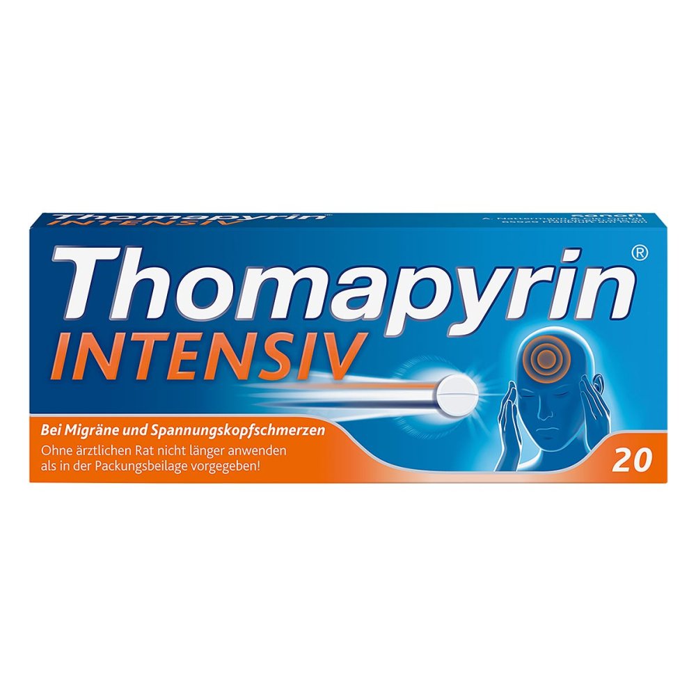 Thomapyrin INTENSIV bei intensiveren Kopfschmerzen & Migräne