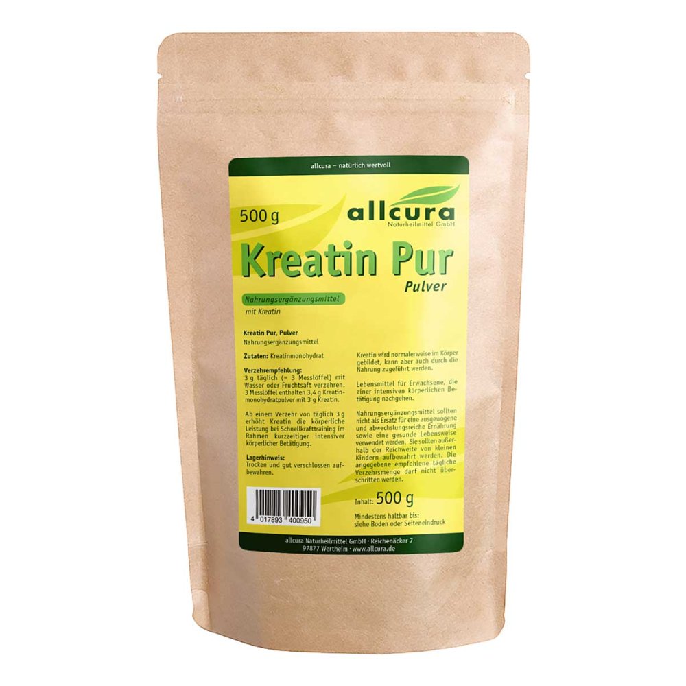 Kreatin Pur Pulver Premium Qualität