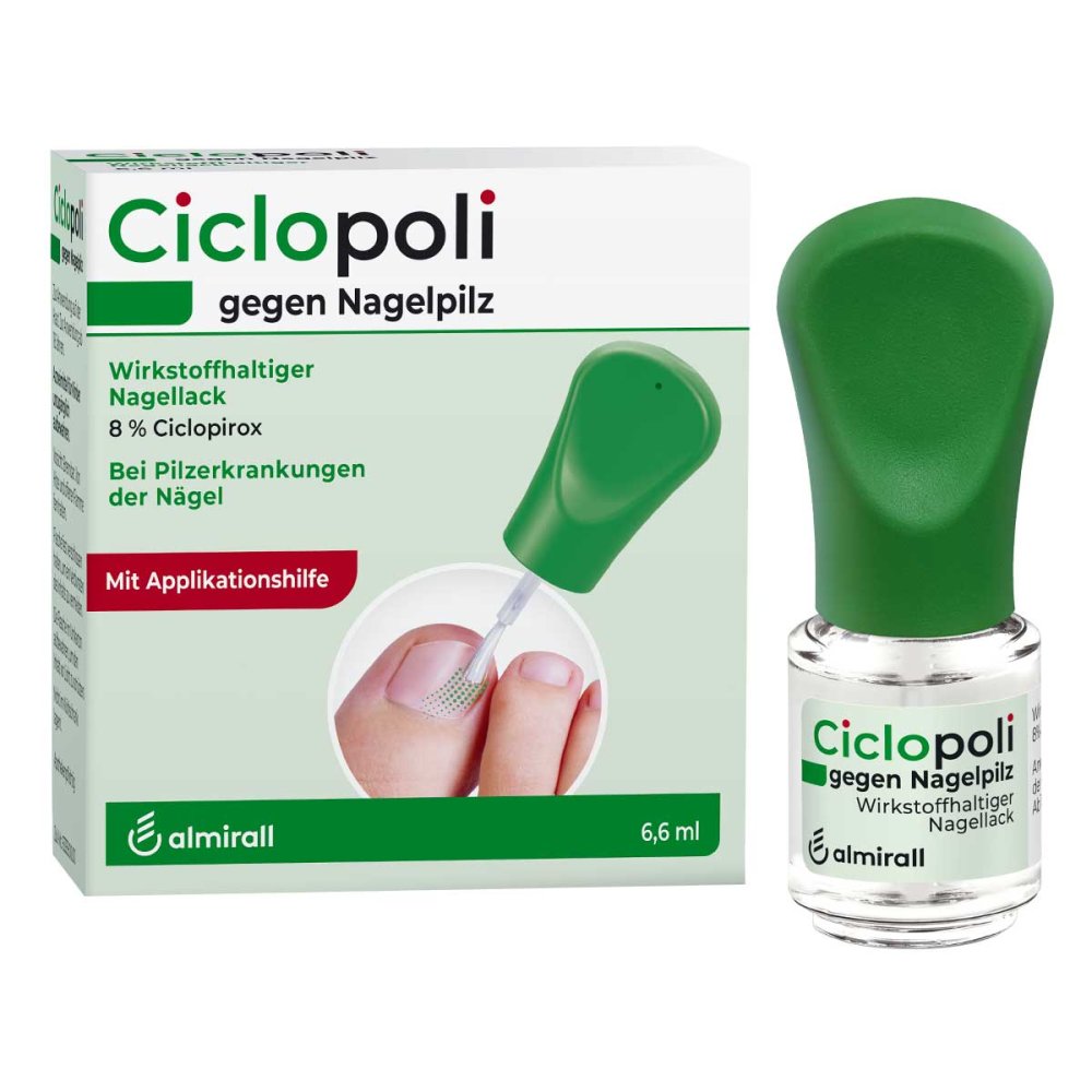 Ciclopoli gegen Nagelpilz mit Applikationshilfe