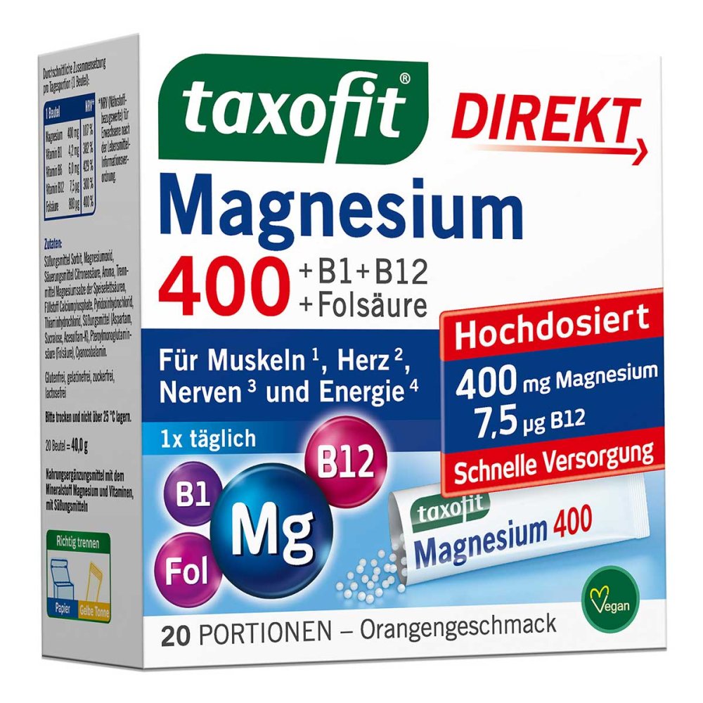 taxofit Magnesium 400 Direktgranulat