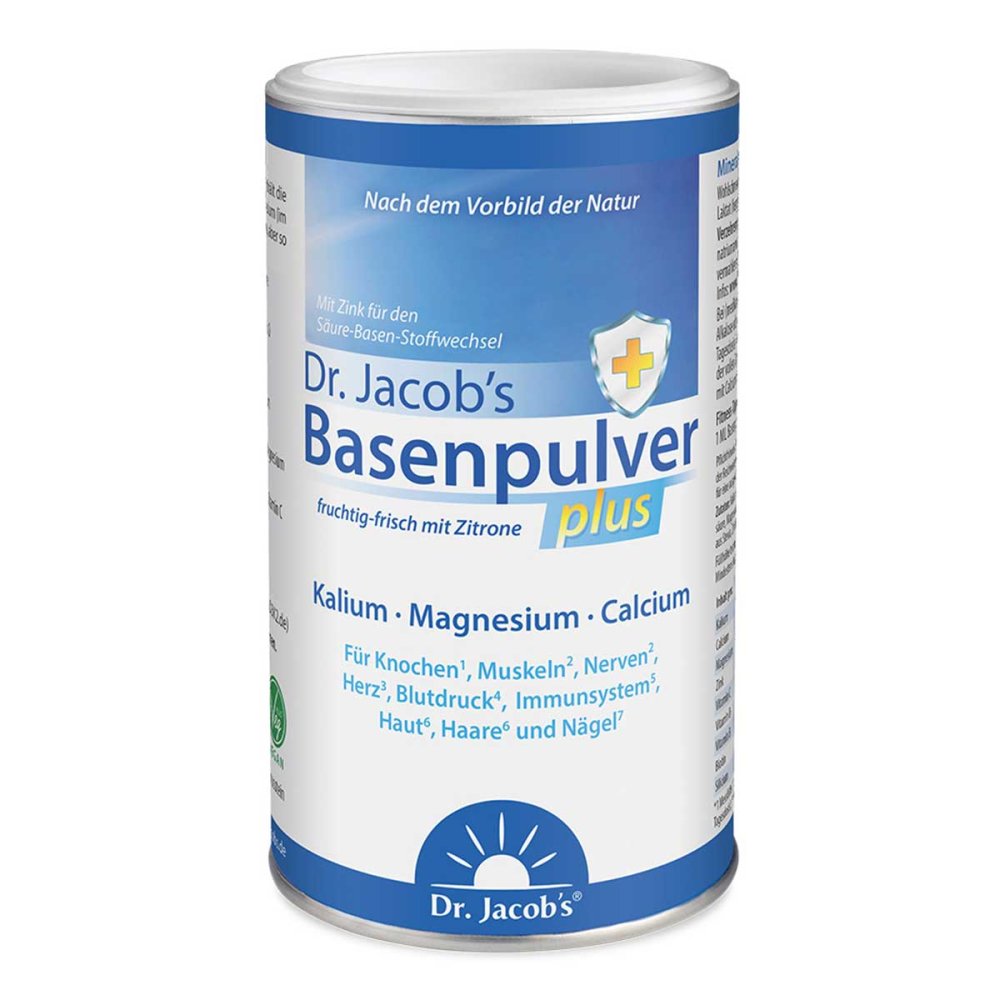Dr. Jacob's Basenpulver plus Kalium Magnesium Calcium Citrat