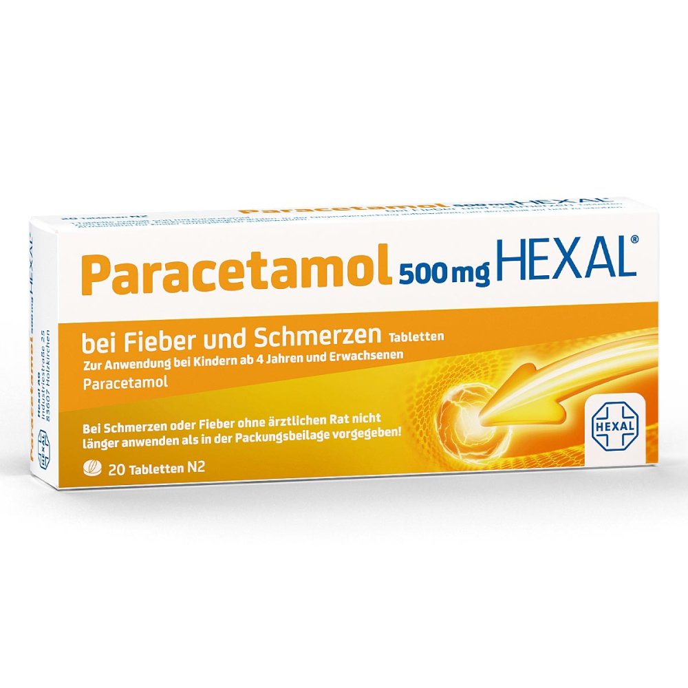 Paracetamol 500mg HEXAL bei Fieber und Schmerzen