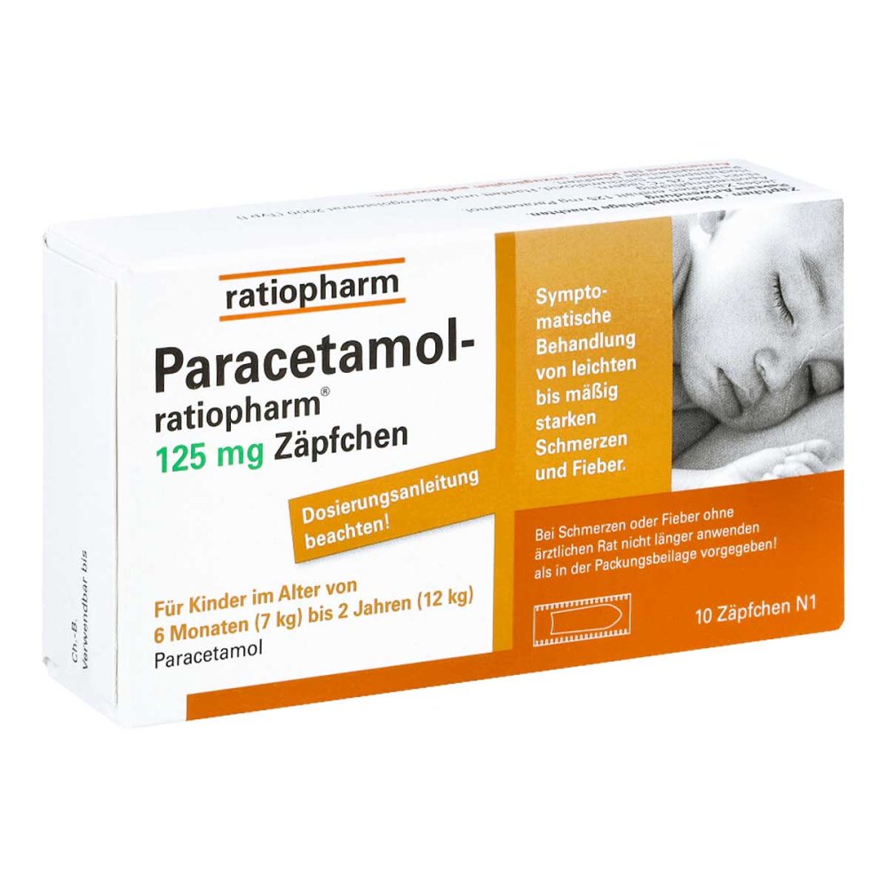 Paracetamol ratiopharm 125mg