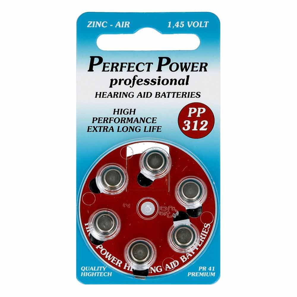 Batterien für Hörgeräte Power Pp 312