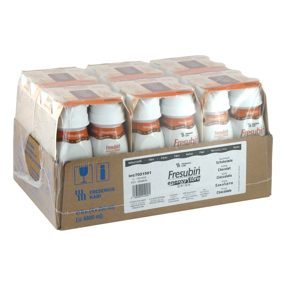 Fresubin Energy Fibre Drink Schokolade Trinkflasche
