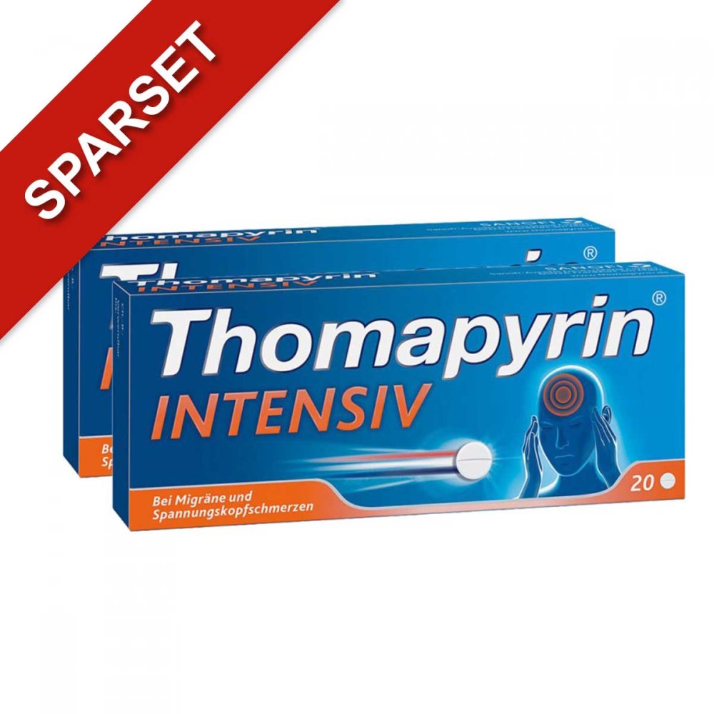 Thomapyrin® INTENSIV – bei Migräne & Spannungskopfschmerzen