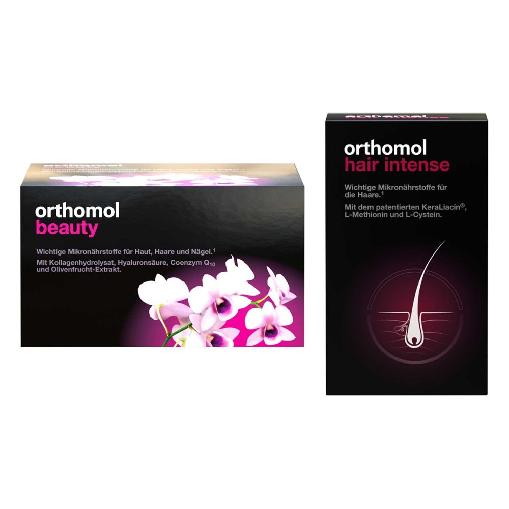 Orthomol Beauty (Nachfüllpackung) + Orthomol Hair Intense