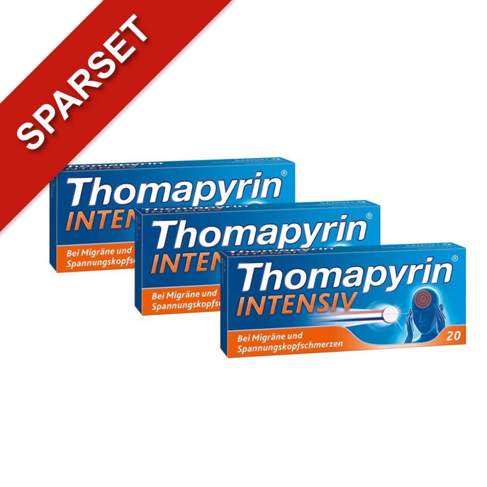 Thomapyrin Intensiv bei Migräne & Kopfschmerzen