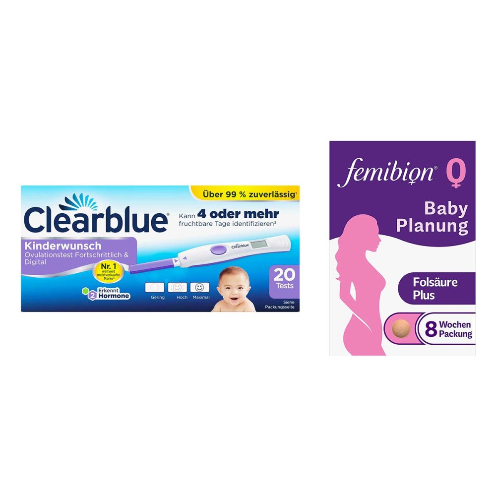 Clearblue Ovulationstest fortschrittlich & digital 20 stk + Femi