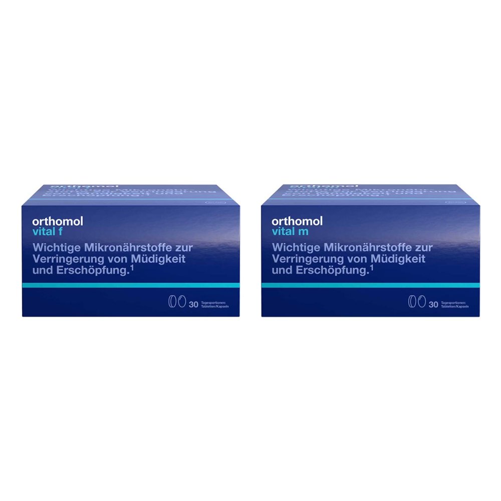 Orthomol Vital f + Orthomol Vital m Tabletten/kapseln