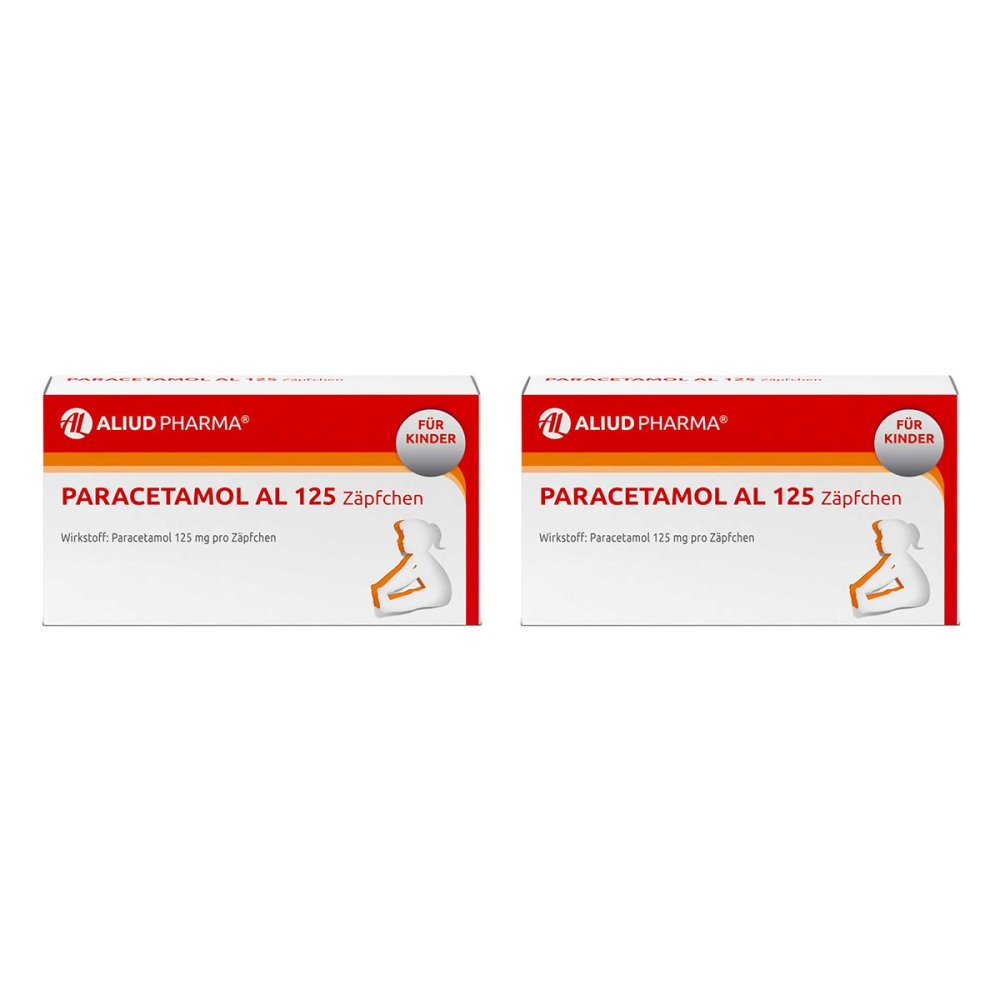 Paracetamol AL 125 Zäpfchen bei akuten Schmerzen und Fieber