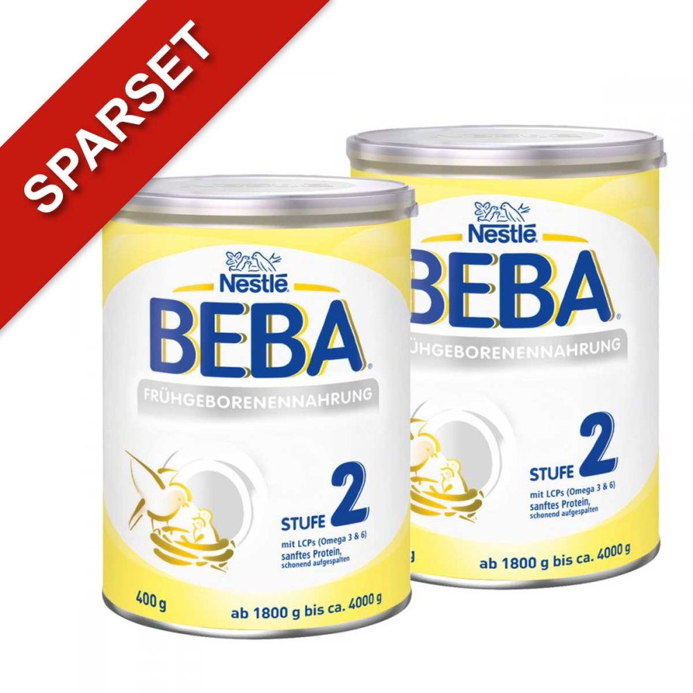 Nestle Beba Frühgeborenen Nahrung Stufe 2 2er Paket