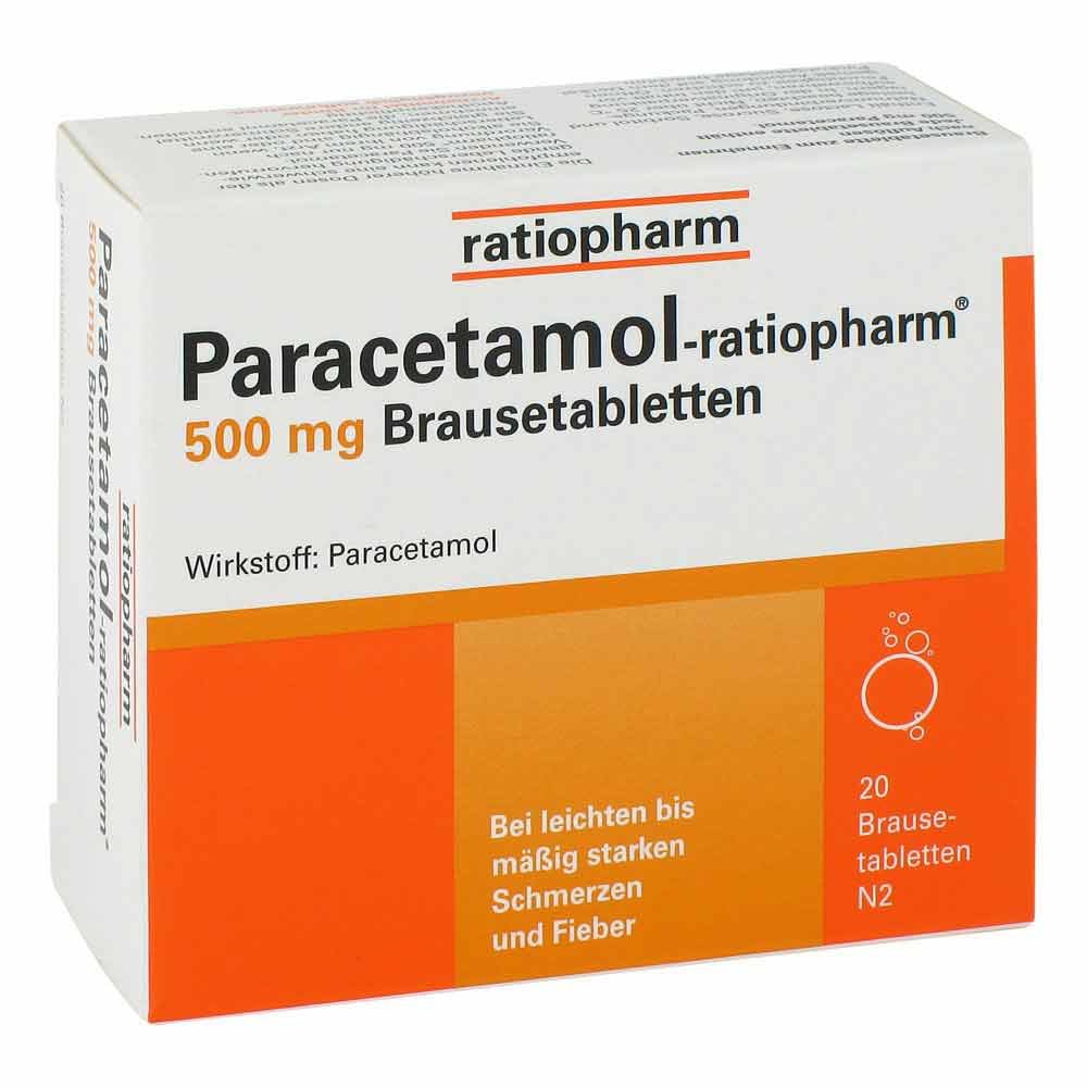 Paracetamol ratiopharm 500mg Brausetabletten