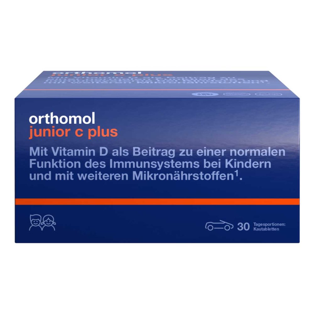 Orthomol junior C plus Kautabletten Mandarine-Orange