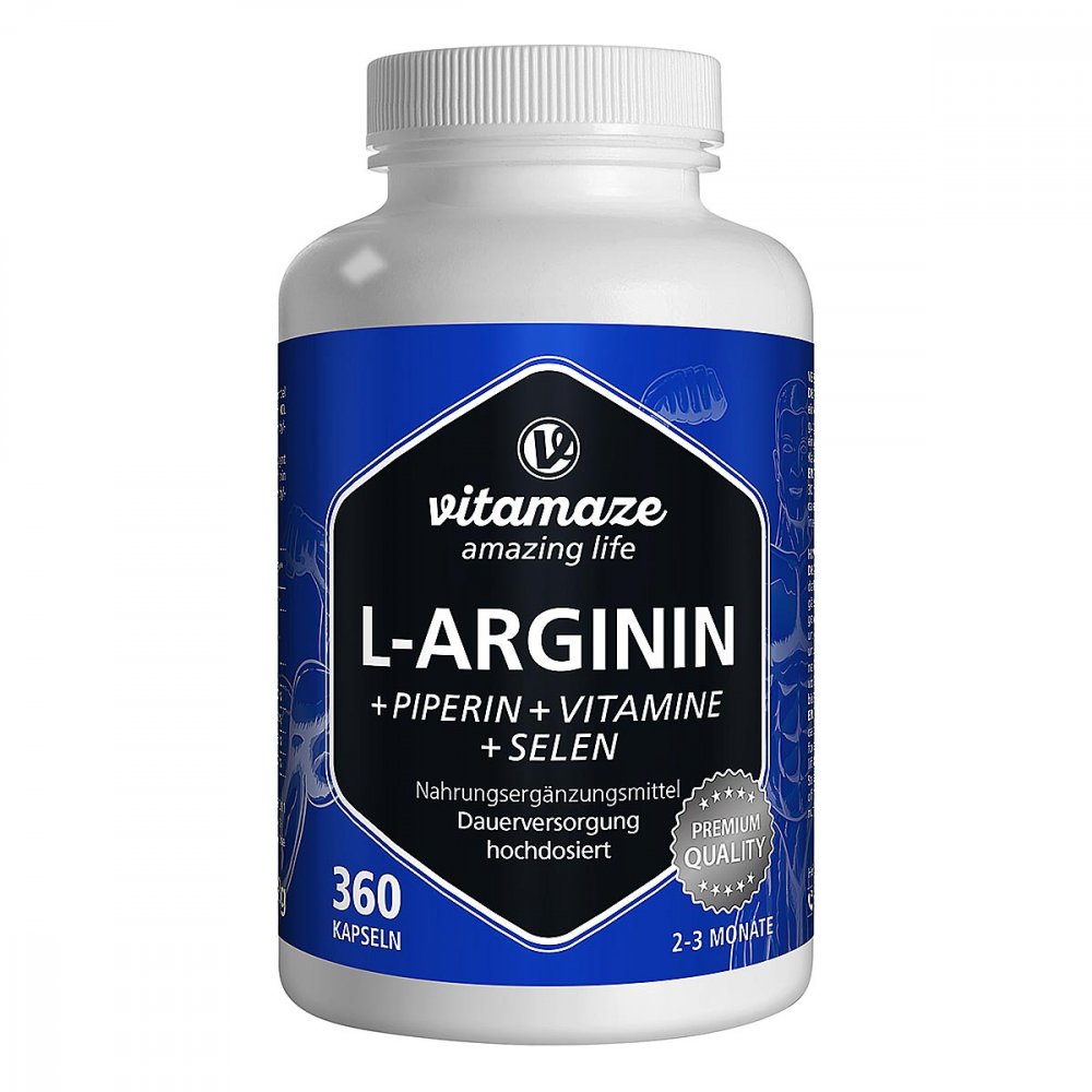 Vispura L-ARGININ 750 mg hochd.+Piperin+Vitamine
