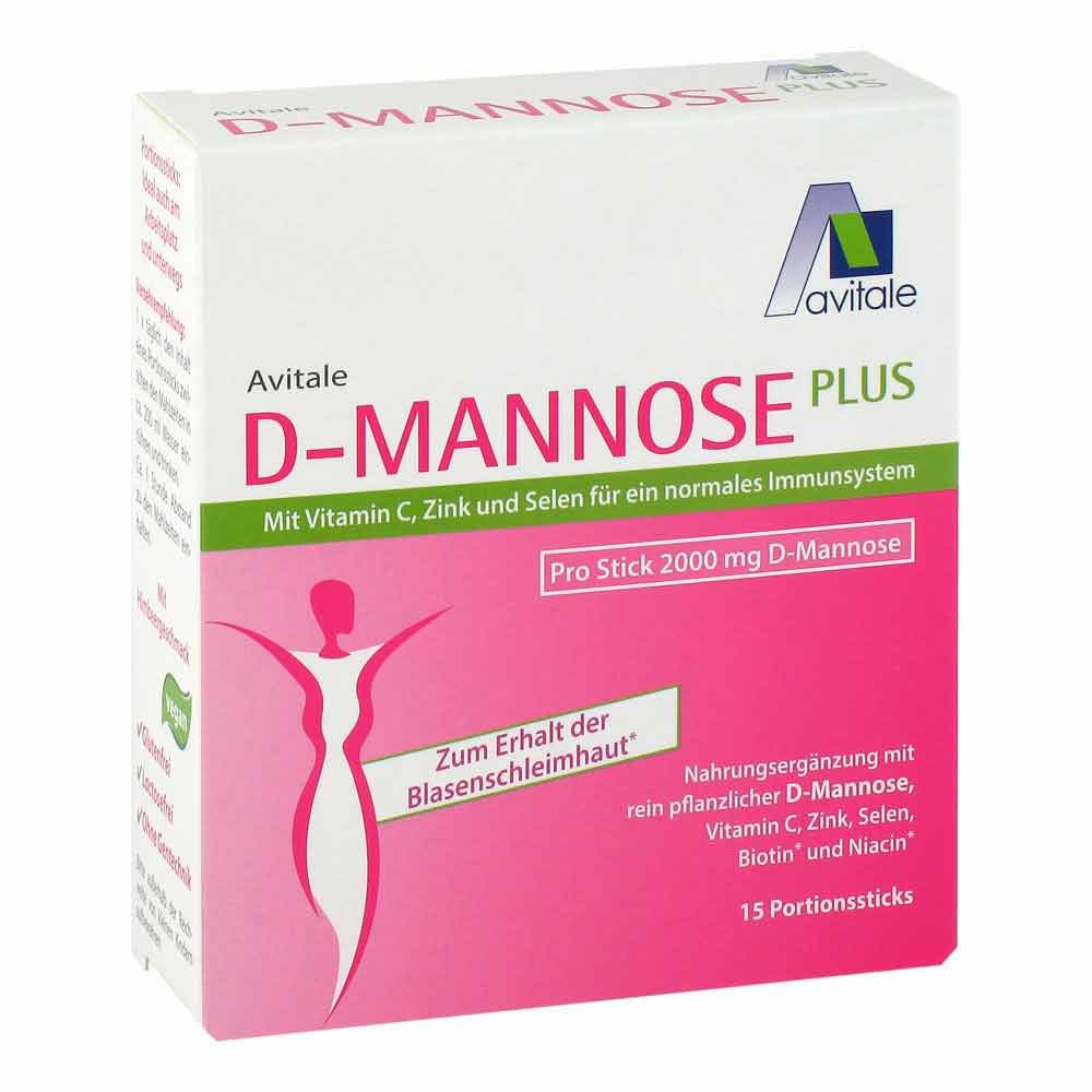 D-Mannose Plus 2000 mg mit Vitamine und Mineralstoffe Sticks