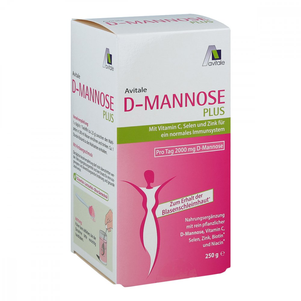 D-Mannose Plus 2000 mg mit Vitamine und Mineralstoffe Pulver