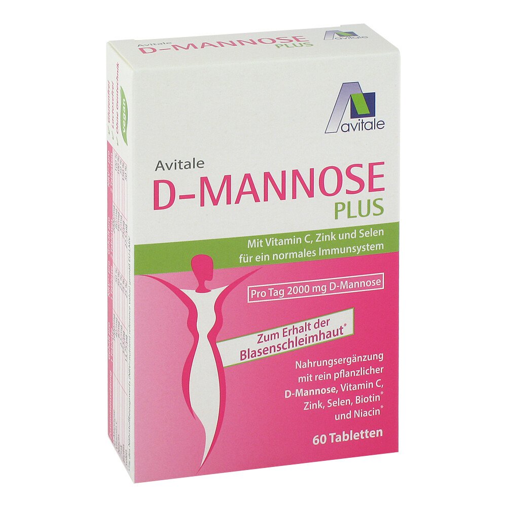 D-Mannose Plus 2000 mg Tabletten mit Vitamine und Mineralstoffe