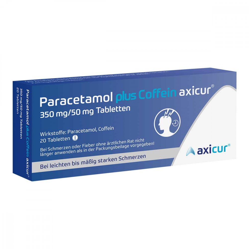 Paracetamol Plus Coffein Axicur 350 Mg/50 Mg Tabletten