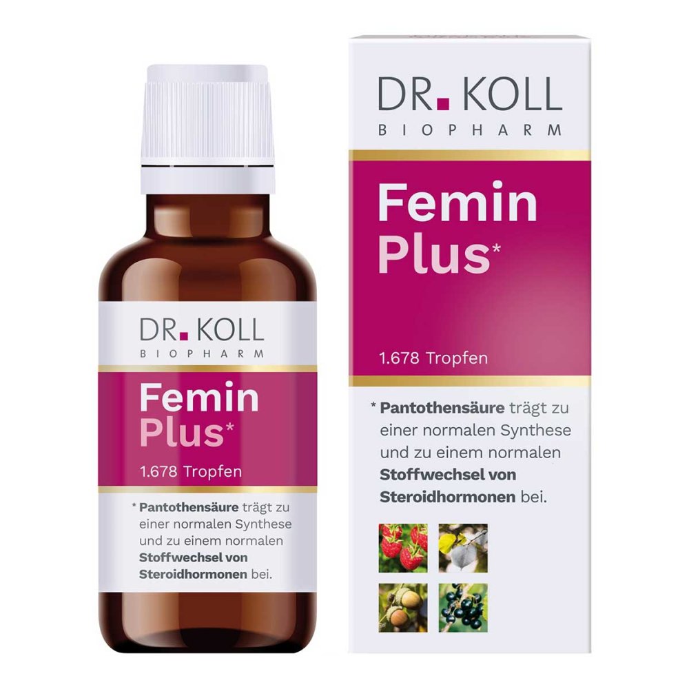 Femin Plus Doktor koll Gemmo Komplex Himbeere Vitamine b12