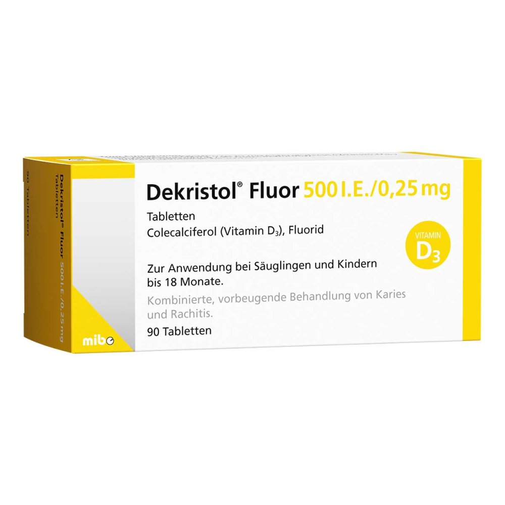 Dekristol Fluor 500 I.E./0,25 mg Tabletten