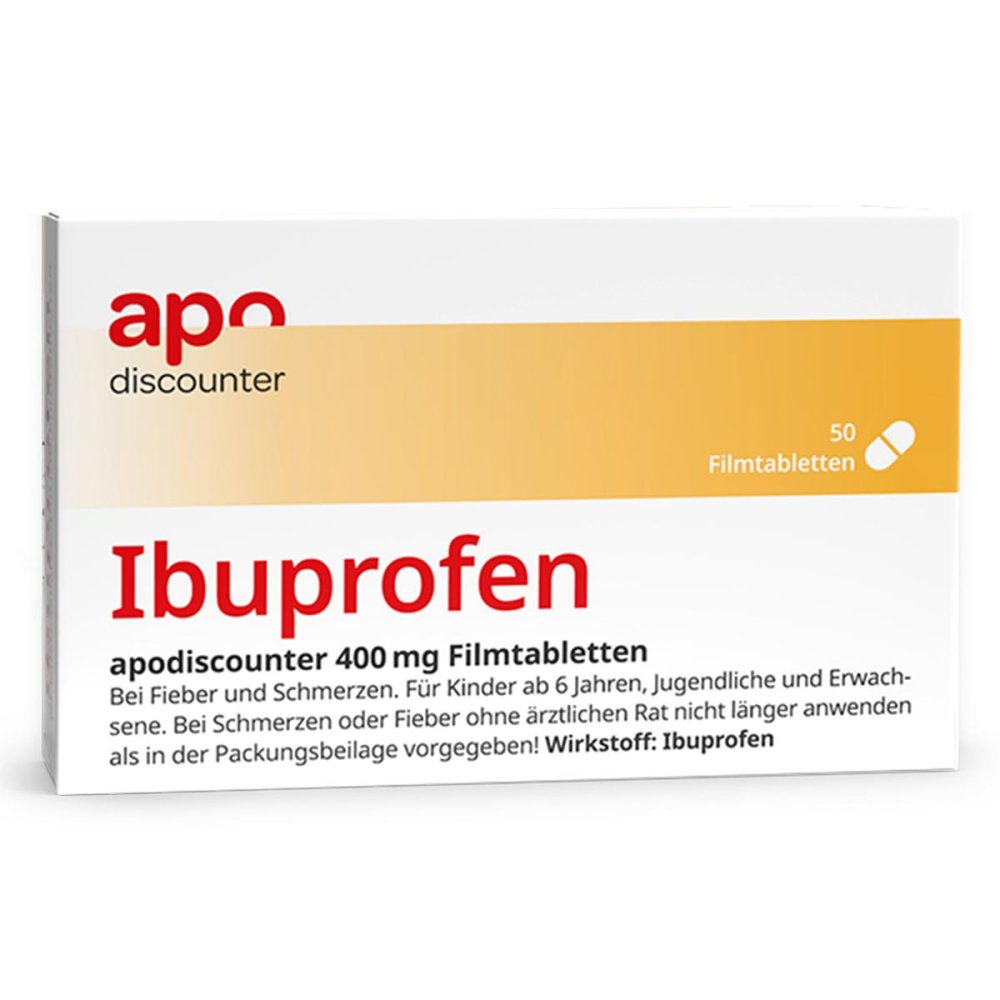 Ibuprofen 400 mg Schmerztabletten von apodiscounter