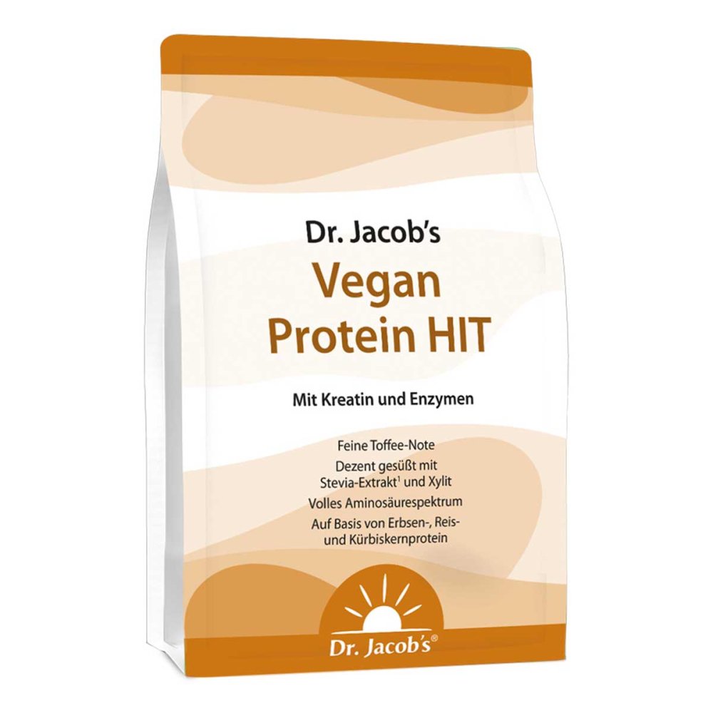 Dr. Jacob's Vegan Protein HIT Proteinpulver+Kreatin+Enzyme