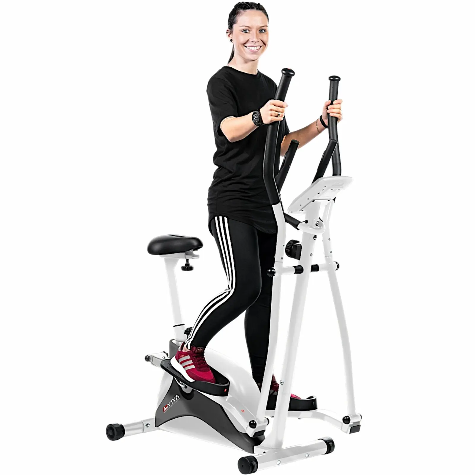 2in1 Crosstrainer & Heimtrainer C16 – Weiß