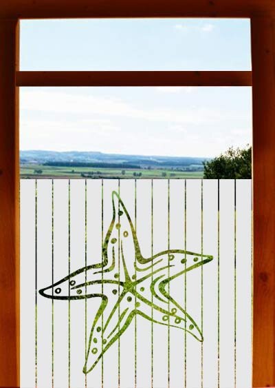 Seestern Sichtschutz Bad