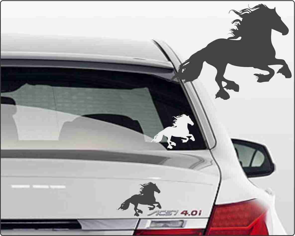 Autoaufkleber reiten