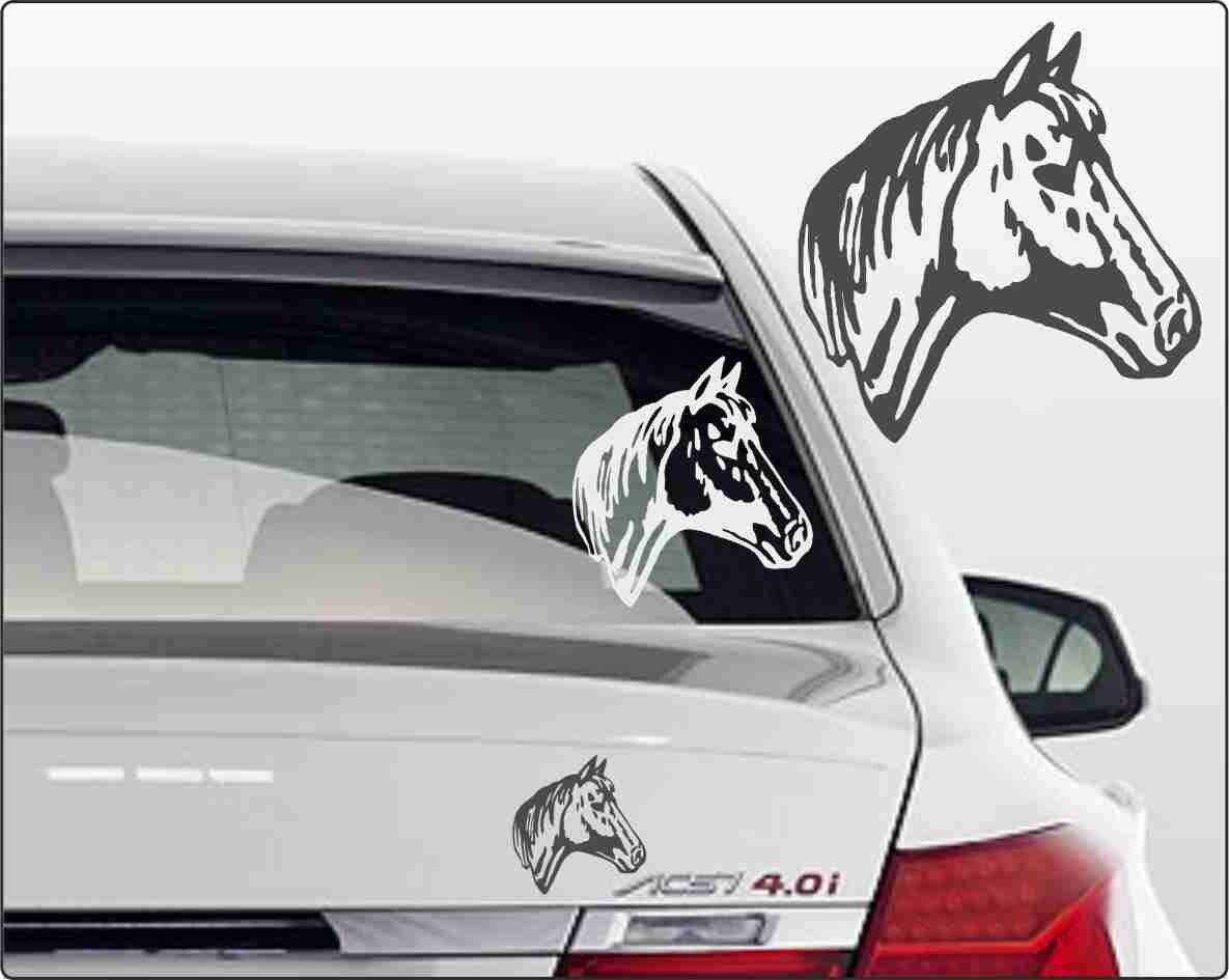 Aufkleber Pferdekopf