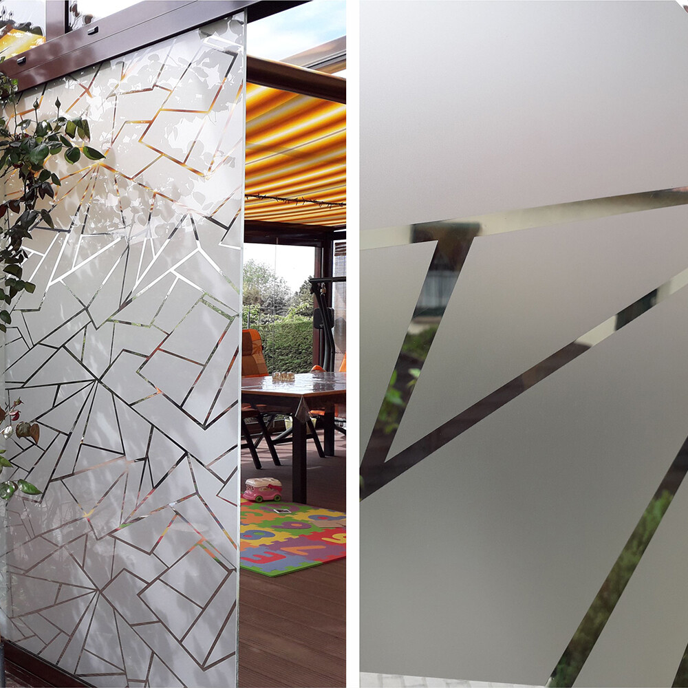 Sichtschutzfolie Wintergarten Fenster mit Motiv 'Splitting'