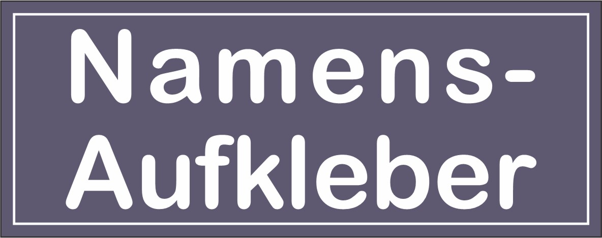 Namensaufkleber - Aufkleber Namen